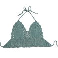 thumbnail image 3 of Parte superior de bikini Nikou de punto sujetador de crochet atado para playa de verano, 3 of 5