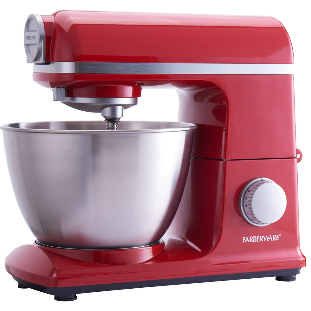 Farberware 6 Speed 4.7 Quart Red Professional Stand Mixer