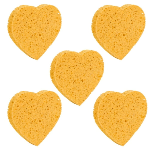 Esponjas Faciales, Esponja Facial De Celulosa Natural Para El atención De , Limpieza Profunda , Paquete 5 Yinane Esponja de limpieza facial