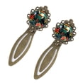 thumbnail image 2 of Toucan Vintage Copper-Colored Lace Bookmarks: Stainless Steel Reading Accessories for Book Lovers - Set of 2, 2 of 5