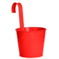 thumbnail image 2 of MesaSe Space-saving Flower Bucket with Hook Iron Detachable Hanging Plant Holder for Railing, 2 of 9