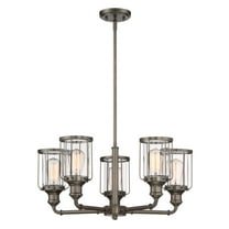 Designers Fountain Anson Satin Copper Bronze 5 Light Chandelier, 91385-SCB