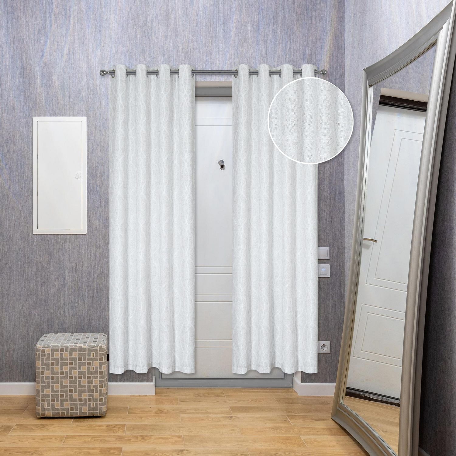 IH Casa Decor Jacquard Panel W 8 Grom Tilde Gray 84" - Set of 2