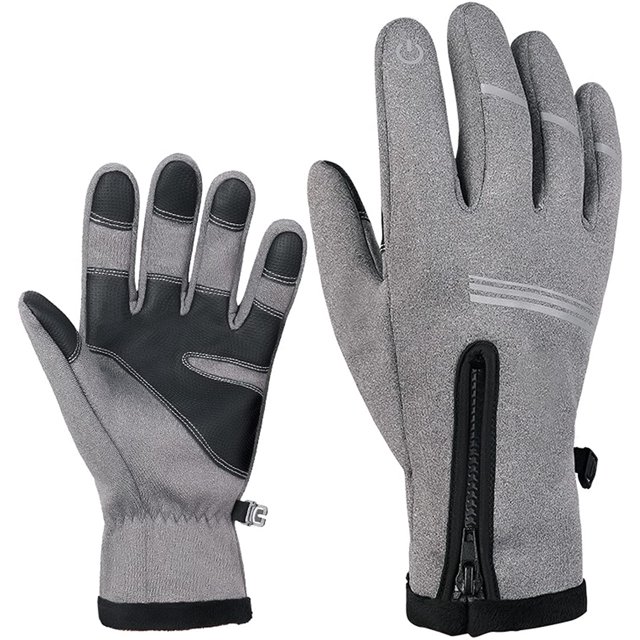 Gants d'Hiver pour Hommes Femmes Écran Tactile Gants Imperméables Gants en Polaire Chaude pour Conduite Cyclisme Randonnée