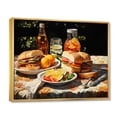 thumbnail image 2 of Designart "A Picnic Palette Capturing Meals and Memories II" Food & Beverage Floater Framed Wall Art Print, 2 of 7