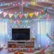 thumbnail image 2 of Cadena de luces LAMPHOME, 100 LED, multicolor, 6,5 m, para interiores y exteriores, 2 of 9