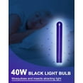 thumbnail image 3 of SQHQ BB-40blk 40W Replacement Light Bulb Compatible with Black Flag Deluxe Bug Zapper Model BZ-40DX Outdoor Mosquito Lamp, B4045 40-Watt 5500 Volt Black Light Replacement Bulb - 1 Pack, 3 of 5