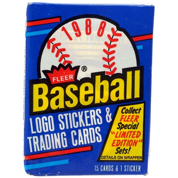 MLB Fleer 1988 Baseball Trading Card WAX Pack (15 Cards)