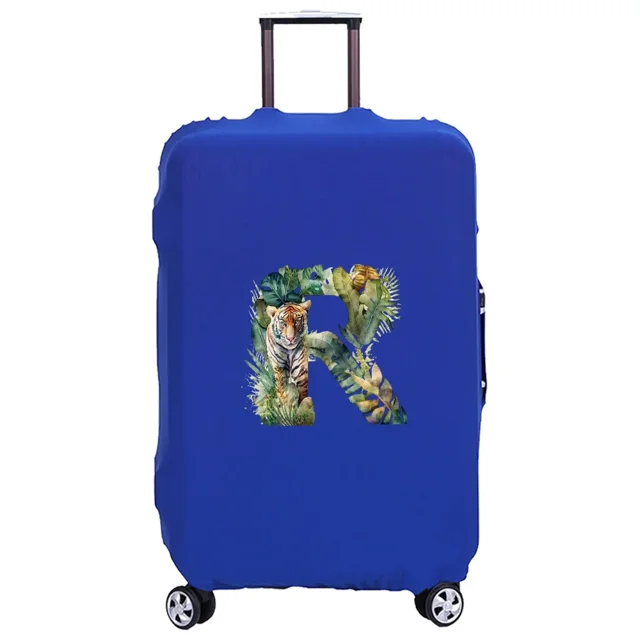 Luggage Cover Washable Case Cover Protective Case Scratch Proof Case Cover Suitable for JungleTiger Print Pattern Fits 18-32inch jungle tiger letterR L