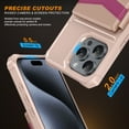 thumbnail image 3 of Allytechgroup Wallet Case for iPhone 16e with Credit Card Slot, Slim Fit PU Leather RFID Blocking Stand Phone Case Shockproof Protective Back Cover for iPhone 16e Women Men, Rosegold, 3 of 7