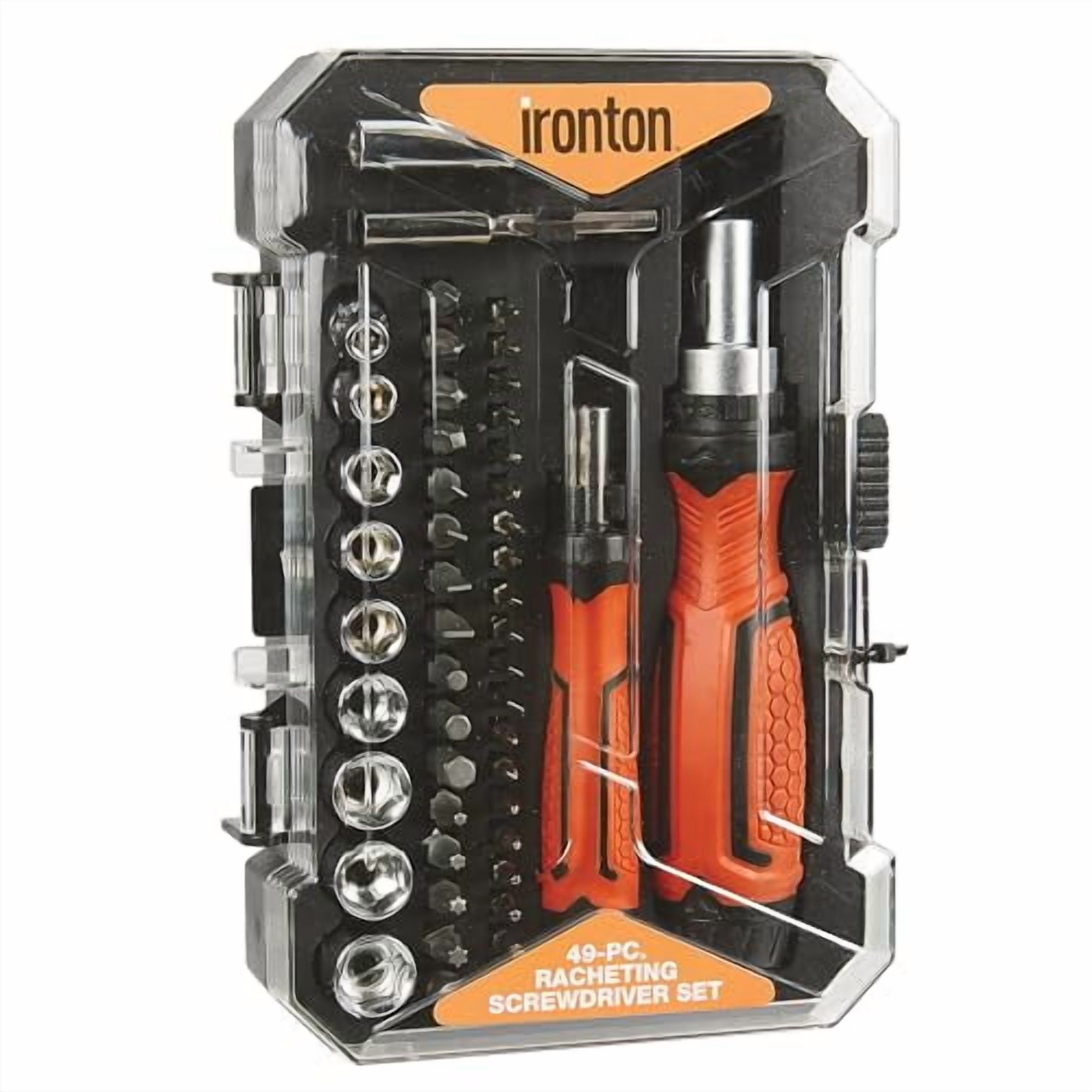 Ironton Ratcheting Screwdriver Sockets, 49-Pc. Set
