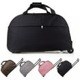 thumbnail image 2 of Rolling Duffle Bag with Wheels, 24" Trolley Travel Bag, Carry On Luggage Travel Suitcase, Overnight Weekender Bag for Unisex Adult, 2 of 6