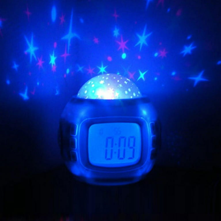 Dropship Kids Music Star Sky LED Projection Lamp Digital Alarm