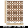 thumbnail image 2 of Love Paw Print Dog Cat Pet Text 200+ Round Stickers - Brown - Gloss Finish - 0.50" Size, 2 of 3