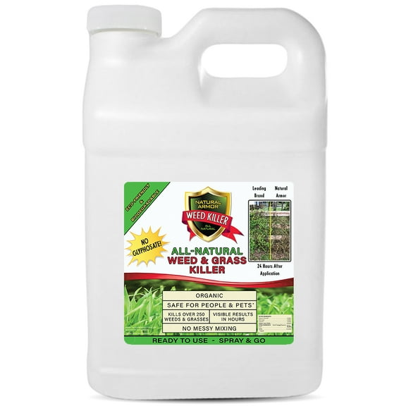 Natural Armor Weed & Grass Killer All-Natural Concentrated Formula. Contains No Glyphosate. 320-Ounce 2.5 Gallon