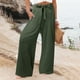 thumbnail image 4 of Pantalones de entrenamiento con cintura elástica para mujer - Pantalones largos lisos, corte holgado informal - Tejido cómodo para todas las ocasiones - Tallas S-XXXXXL, 4 of 7