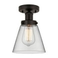 thumbnail image 4 of Innovations Lighting - Cone - 1 Light Semi-Flush Mount In Industrial Style-8.25, 4 of 5