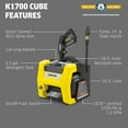 thumbnail image 3 of Kärcher Pressure Washer K1700 Cube, CETA Certified, 3 Spray Nozzles, Detergent Tank, For Cars, Driveways, Siding, Patios, 1.2 GPM, 3 of 8