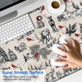 thumbnail image 2 of Long Mouse Pads for Desk,Beige Christmas Winter Scene Pattern Desk Mats on Top Of Desks, Desk Mouse Pad Extra Large with 3mm Non-Slip Base and Stitched Edge for Gaming,Office,Work,Home 47.3x23.6in, 2 of 5