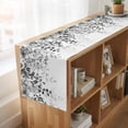 thumbnail image 6 of Table Runners 120 Inches Long Dress Scarves, Grey Farmhouse Coffee/Dining/Kitchen Table Runner for Living Room, Eucalyptus Leaves 13x120 Inch, 6 of 9
