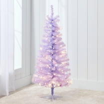 Best Choice Products 4ft Prelit Colored Christmas Tree, Artificial Tree Holiday Decor w/ LED Lights - Lavender