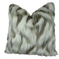 thumbnail image 4 of Thomas Collection Ivory Beige Gray Luxury Fox Faux Fur Throw Pillow - 17405, 4 of 4