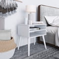 thumbnail image 5 of Boyd Sleep Ragusa Mid-Century Modern Open Shelf Nightstand, White, 5 of 7