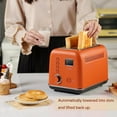 thumbnail image 3 of BUYDEEM Automatic Digital 2-slice Toaster, Extra Wide Slots, Koi Red, 3 of 7