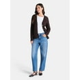 thumbnail image 2 of Time and Tru Women's and Women's Plus Cable Knit Cardigan Sweater, Lightweight, Sizes XS-4X, 2 of 5