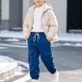 thumbnail image 6 of Cethrio Boys Cargo Sweatpants, Elastic Bottom Elastic Waist Casual Drawstring Athletic Joggers with Pockets Blue Size 14-15 T, 6 of 6