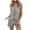 Gray, variant on LYXSSBYX 2 Piece Sets for Women Summer Shorts Solid Color Elegant Summer Two-piece Set Button Front Sleeveless Top Shorts with Pockets Outfits