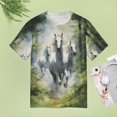 thumbnail image 5 of Cool Horse T-Shirts Casual T-Shirt Short Sleeve Women Trendy Tshirt Beach Custom Tops, 5 of 5