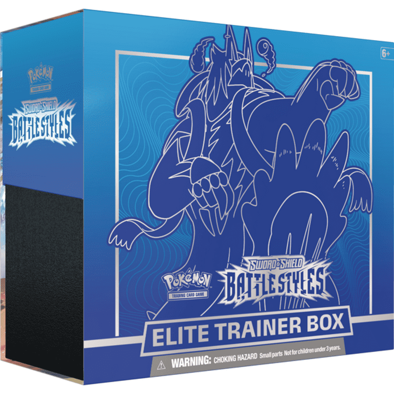Lírico Bolos Compositor Pokémon Trading Card Games Sword & Shield - Battle Styles Elite Trainer Box  - Walmart.com
