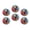 C1065, variant on Glass Refrigerator Magnet 6Pcs Magnetic Fridge Sticker,Decor for Kitchen,Whiteboard,Cabinet,Blue Monster Truck With Large Black Tires In The Race