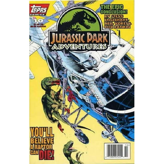 Jurassic Park Adventures #10 VF ; Topps Comic Book