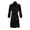 BK2, variant on Men's Silk Robe for Wear and Sleepwear Exquisite Soft Long Sleeve Kimono Style Bathrobe for Comfortable Home Attire Black L