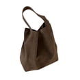 thumbnail image 4 of Bolso de hombro para mujer, suave, informal, con asa superior, moderno, para viaje Café, 4 of 8