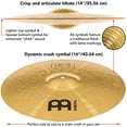 thumbnail image 1 of Meinl Cymbal Set Box Pack with 14鈥?Hihats, 20鈥?Ride, 16鈥?Crash, Plus a FREE 10鈥?Splash 鈥?HCS Traditional Finish Brass 鈥?Made In Germany, 2-YEAR WARRAN, 1 of 5