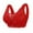 393#Red, variant on HSHMT Womens Underwear Women's Deep V Traceless Latex Gathered And Breathable Adjustable And Bra