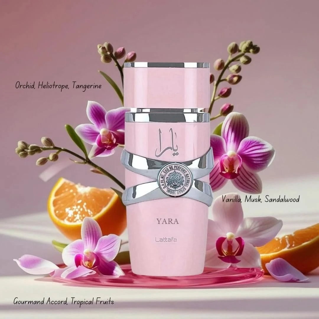 Yara and Yara Elixir 100ml by Lattafa & Raneen 80ml by Asdaaf Eau De Parfum Spray (Bundle)
