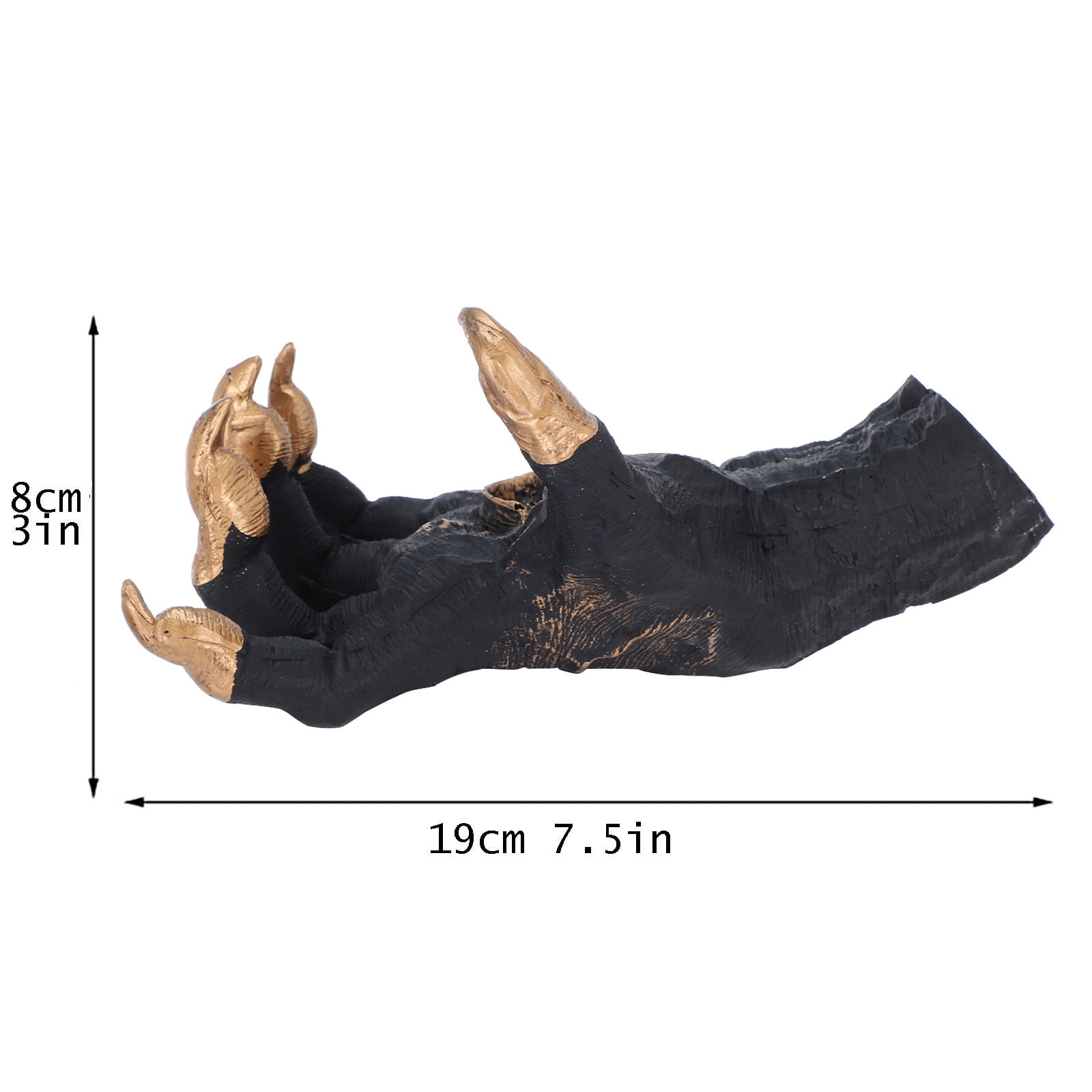 Witch's Hand Wall Hanging Sculpture - Gothic Demon Hand Wall Art Decor, Resin Retro Statue for Halloween Indoor Outdoor Living Room, Entrance Hall & Home Decorations