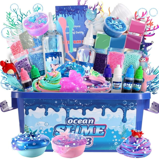 Slime Kit fsutvitg Ocean Theme para niños de 4 a 12 años