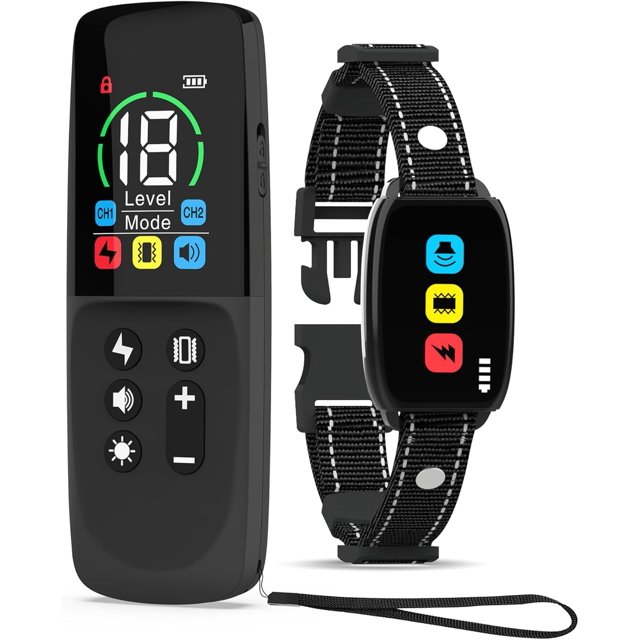Shock Collar for Dogs, Waterproof Dog Training Collar with Remote, 3300FT Rechargeable E-Collar with 4 Training Modes