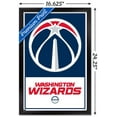 thumbnail image 3 of NBA Washington Wizards - Logo 21 Wall Poster, 14.725" x 22.375", Framed, 3 of 3