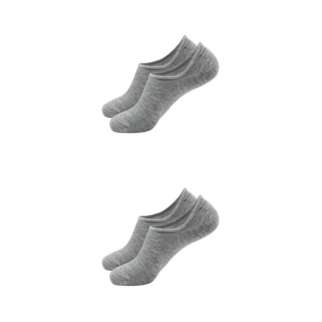 Calcetines deportivos Minnieouse transpirables para hombre con tira de silicona gris Tallas 36-42