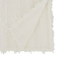thumbnail image 3 of Fennco Styles Fringe Striped Modern Cotton Linen Table Runner 16”W x 72" L - White Woven Table Cover for Home Décor, Dining Table, Banquets, Holidays and Special Occasions, 3 of 3