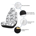 thumbnail image 6 of Car Seat Covers Are Protected From Dust And Spillage And Elastic Straps Are Easy To Install For Easy Car Suv Truck Delivery Modern Minimalist Black And White Ribbon Bow Pattern 1, 6 of 8