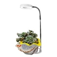 thumbnail image 1 of Lampe de Croissance pour Plantes à Spectre Réglable avec Minuterie 3/9/12 H et Fonction à Intensité Réglable, 48 DEL (24 Jaunes+20 Rouges+4 Bleues) Anneau Ange Simulation de Lumière du Soleil pour Succulentes, Tuyau Flexible de 90 mm et Télescopique pour Sol, 1 of 6