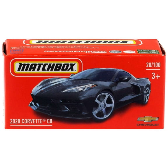 Matchbox Power Grabs 2020 Corvette C8 Diecast Car