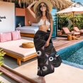 thumbnail image 3 of Uourmeti Black Cat One Piece Swim Cover Up for Women Casual Scarf Blouse for Swimwear Long Bikini Wraps, 3 of 7